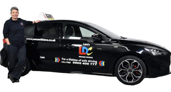 Lara Stokes's driving school car